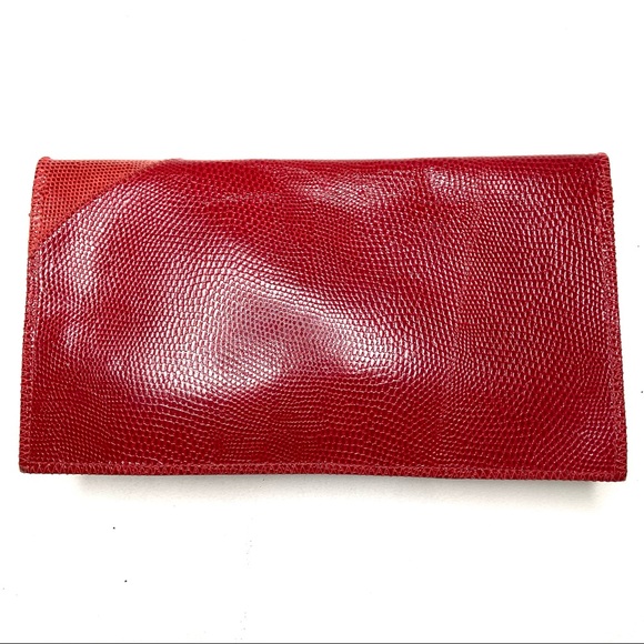 Vintage FURST & MOONEY Leather And Snakeskin Clutch Bag - Picture 8 of 16